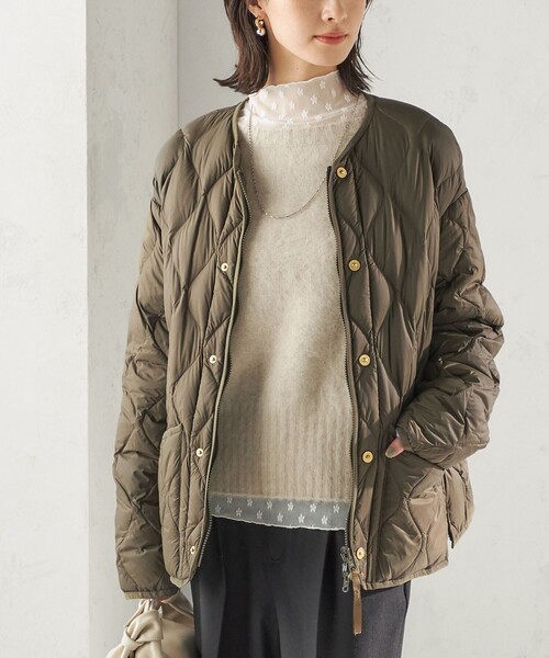 SHIPS別注】TAION:〈手洗い可能〉リブ マルチ WAY ダウン ジャケット