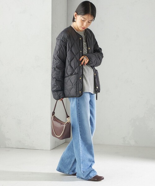 SHIPS(シップス)の「【SHIPS別注】TAION:〈手洗い可能〉リブ マルチ WAY ダウン ジャケット(ダウンジャケット/コート・レディース・ネイビー/ブラック/オリーブ・SMALL/MEDIUM)」の22枚目の写真