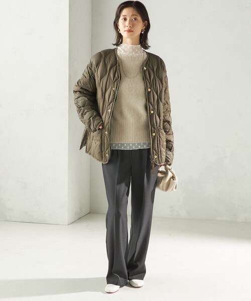 SHIPS別注】TAION:〈手洗い可能〉リブ マルチ WAY ダウン ジャケット