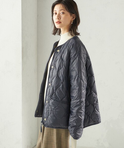 SHIPS別注】TAION:〈手洗い可能〉リブ マルチ WAY ダウン ジャケット