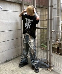 XU（エックスユー）の「【Never mind the XU】metal born tee / 【ネバーマインド ザ エックスユー】メタルボーン半袖Tシャツ（Tシャツ/カットソー）」