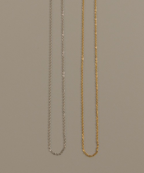 muku（ムク）の「NC/1mm Sheer Chain（ネックレス・レディース・シルバー/ゴールド・39/45/52）」の17枚目の写真