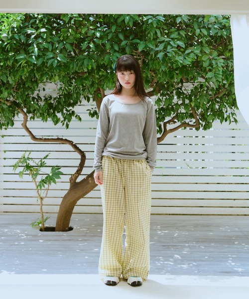 common gull products.(コモンガルプロダクツ)の「甘味のネップロンTEE秋(Tシャツ/カットソー・レディース・ブラック系/ホワイト系/グレー系・SMALL/LARGE/MEDIUM)」の4枚目の写真