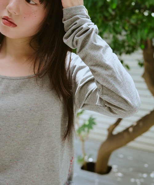 common gull products.(コモンガルプロダクツ)の「甘味のネップロンTEE秋(Tシャツ/カットソー・レディース・ブラック系/ホワイト系/グレー系・SMALL/LARGE/MEDIUM)」の10枚目の写真