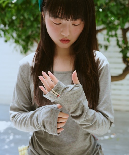 common gull products.(コモンガルプロダクツ)の「甘味のネップロンTEE秋(Tシャツ/カットソー・レディース・ブラック系/ホワイト系/グレー系・SMALL/LARGE/MEDIUM)」の19枚目の写真