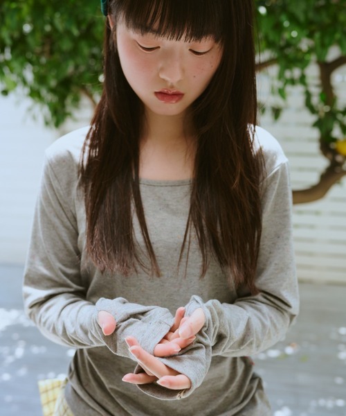 common gull products.(コモンガルプロダクツ)の「甘味のネップロンTEE秋(Tシャツ/カットソー・レディース・ブラック系/ホワイト系/グレー系・SMALL/LARGE/MEDIUM)」の20枚目の写真