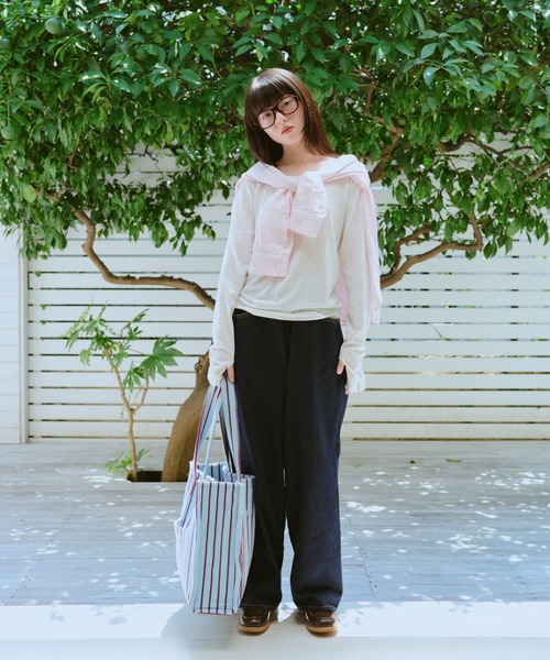 common gull products.(コモンガルプロダクツ)の「甘味のネップロンTEE秋(Tシャツ/カットソー・レディース・ブラック系/ホワイト系/グレー系・SMALL/LARGE/MEDIUM)」の21枚目の写真