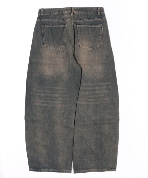 WESTBOY（ウエストボーイ）の「ヴィンテージ加工 カーブデニムパンツ WO25W1PT01【WB ORIGINALS】【2025AW】（デニムパンツ・メンズ・ダークブルー・L/M/XL）」の7枚目の写真