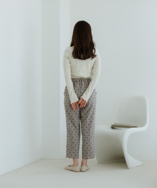 flower(フラワー)の「スウィートチュールトップ(Tシャツ/カットソー・レディース・アイボリー/グレー・FREE)」の8枚目の写真