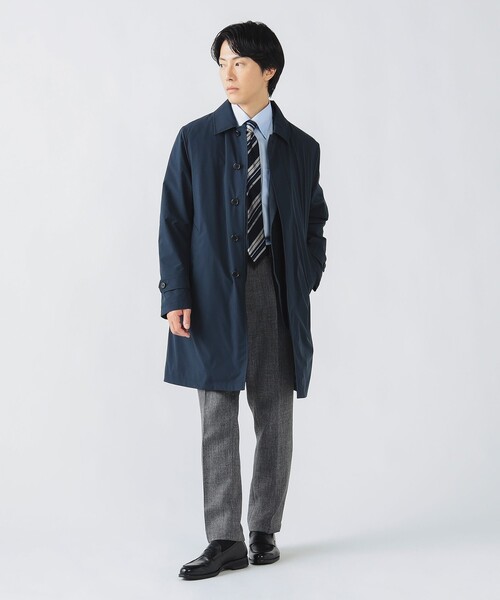 BEAMS HEART ネイビー ウールドンキー襟コート BEAMS HEART ネイビー ウールドンキー襟コート BEAMS HEART ネイビー