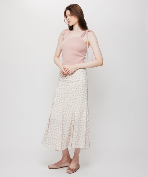 ME COUTURE(ミークチュール)の「Fox Yak リボンニットキャミ(ニット/セーター・レディース・ピンク/オフホワイト・FREE)」の18枚目の写真