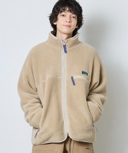 L.L.Bean（エルエルビーン）の「【JAPAN EDITION】トップシャム・ボア・フリース・ジャケット（その他アウター・メンズ・ライトグレー/ブラック系/ベージュ/ブルー・SMALL/MEDIUM/LARGE）」の2枚目の写真
