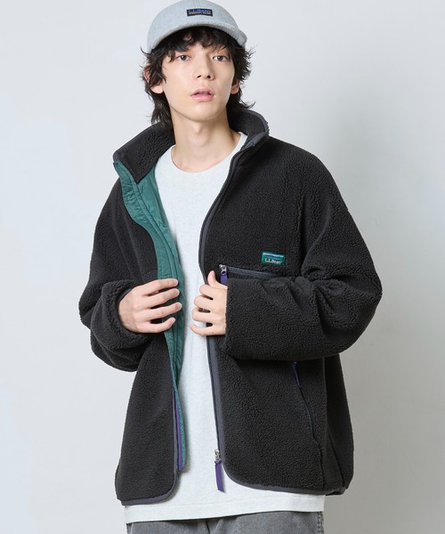 L.L.Bean（エルエルビーン）の「【JAPAN EDITION】トップシャム・ボア・フリース・ジャケット（その他アウター・メンズ・ライトグレー/ブラック系/ベージュ/ブルー・SMALL/MEDIUM/LARGE）」の9枚目の写真