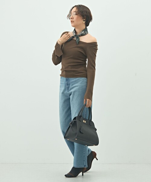 セール】【WEB限定カラーあり】総針スクエアネックプルオーバーニット