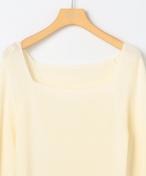 セール】【WEB限定カラーあり】総針スクエアネックプルオーバーニット