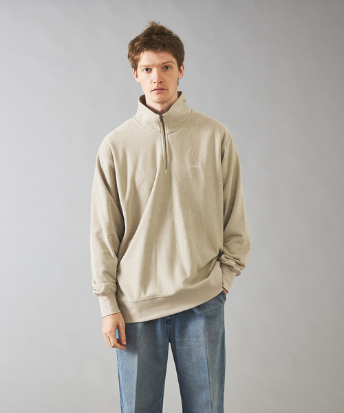 NANGA(ナンガ)の「【NANGA/ナンガ】DRY MIX TERRY HALF ZIP SWEAT/ハーフジップ/ロゴ/ユニセックス(スウェット・メンズ・ブラック/レッド/グリーン/アイボリー・M/L)」の21枚目の写真