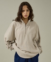 【NANGA/ナンガ】DRY MIX TERRY HALF ZIP SWEAT/ハーフジップ/ロゴ/ユニセックス