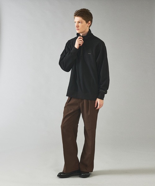NANGA/ナンガ】DRY MIX TERRY HALF ZIP SWEAT/ハーフジップ/ロゴ