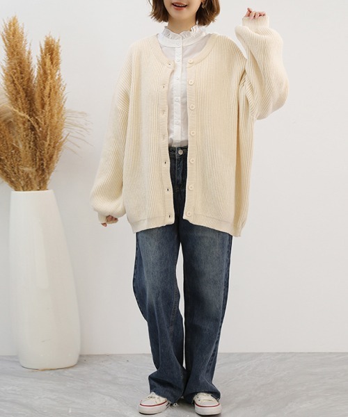 ONEP STAR（ワンピスター）の「バルーンスリーブニットボレロ（カーディガン/ボレロ・レディース・ライトグレー/ブラック/グリーン/スモークピンク/ベージュ/ピンク系その他/ベージュ系その他/グリーン系その他/ブラック系その他・FREE）」の16枚目の写真