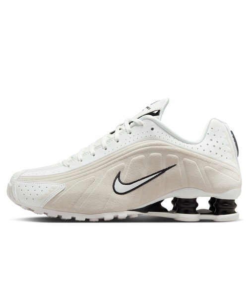 NIKE(ナイキ)の「NIKE WMNS SHOX R4 HQ7739-100(スニーカー・レディース・ベージュ・24cm/23.5cm/24.5cm/23cm/25cm)」の1枚目の写真