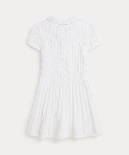 ケーブルニット コットン Polo セーター ドレス ガールズL ポロ ラルフ ローレン POLO RALPH LAUREN (ガールズ 7才～16才