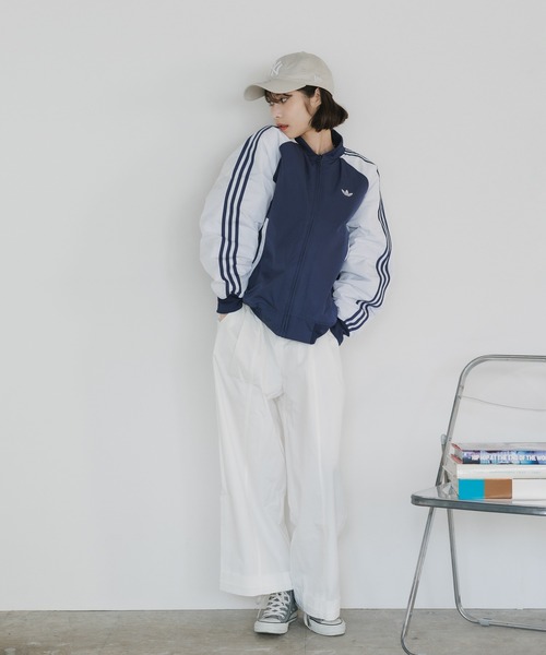 adidas ADS-4F ジャージ ジャケット ホワイト/ネイビー adidas(アディダス) / ジャージ/0/ポリエステル/WHT/ADS-4F | 古着の