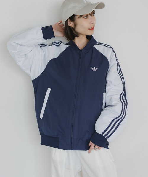 adidas ジャージジャケット ネイビー/ホワイト adidas ジャージジャケット ネイビー/ホワイト adidas Originals