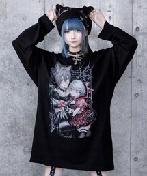 Amilige（アミリージュ）の「Dreaming DollプリントロングTシャツ（Tシャツ/カットソー）」