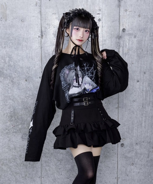 Dreaming DollプリントロングTシャツ（Tシャツ/カットソー）｜Amilige