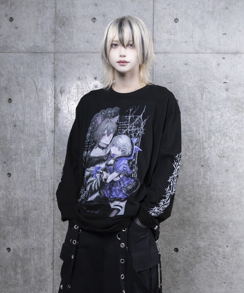 Dreaming DollプリントロングTシャツ（Tシャツ/カットソー）｜Amilige