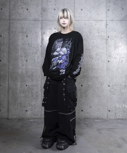 Dreaming DollプリントロングTシャツ（Tシャツ/カットソー）｜Amilige