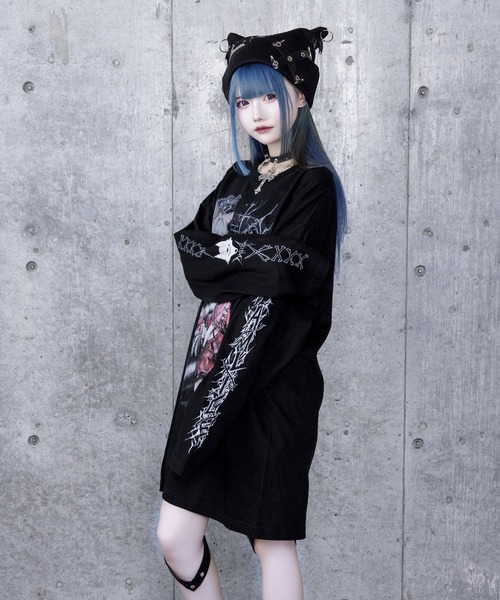 Dreaming DollプリントロングTシャツ（Tシャツ/カットソー）｜Amilige