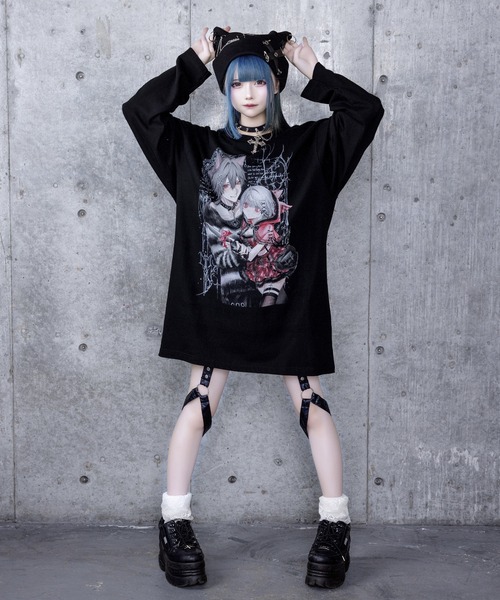 Dreaming DollプリントロングTシャツ（Tシャツ/カットソー）｜Amilige