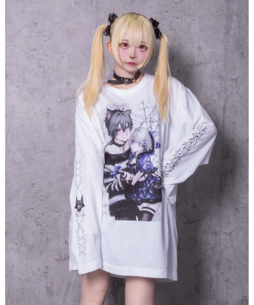 Dreaming DollプリントロングTシャツ（Tシャツ/カットソー）｜Amilige