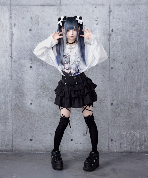 Dreaming DollプリントロングTシャツ（Tシャツ/カットソー）｜Amilige