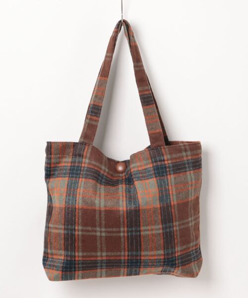 Burner（バーナー）の「【OKUOKU　0909】チェック柄  トートバッグ oku-bag-1-12（トートバッグ・メンズ・ブルー系その他/ブラウン/レッド・FREE）」の13枚目の写真