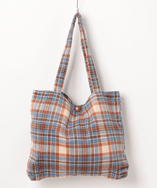 Burner（バーナー）の「【OKUOKU　0909】チェック柄  トートバッグ oku-bag-1-12（トートバッグ・メンズ・ブルー系その他/ブラウン/レッド・FREE）」の14枚目の写真