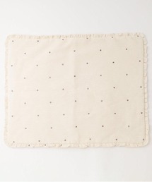 moncheri（モンシェリ）の「ハート刺繍コーデュロイフリルカフェマット（ペット用クッション/マット・キッズ）」