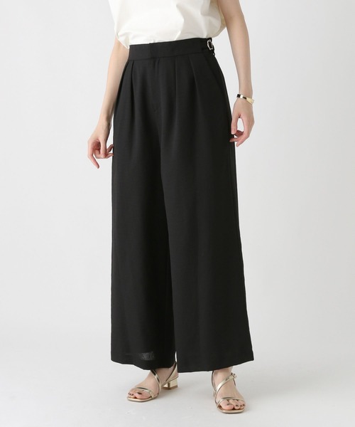 Elura(エルーラ)の「ドビークロスワイドパンツ/322553(その他パンツ・レディース・ブラック・MEDIUM/SMALL)」の2枚目の写真