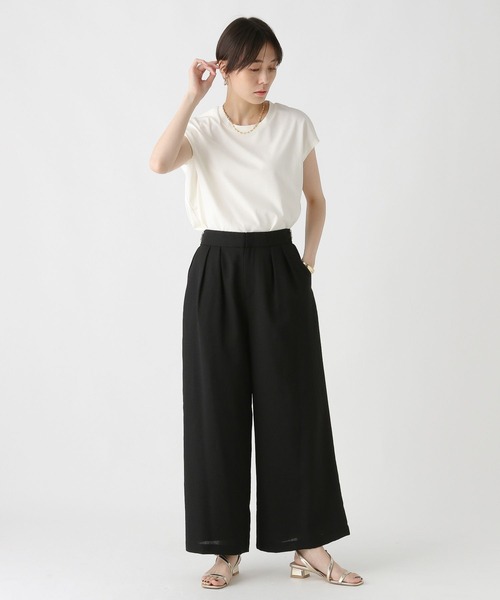Elura(エルーラ)の「ドビークロスワイドパンツ/322553(その他パンツ・レディース・ブラック・MEDIUM/SMALL)」の3枚目の写真