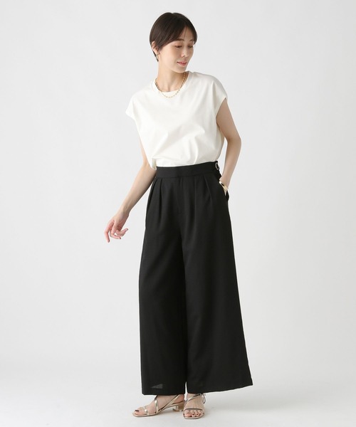 Elura(エルーラ)の「ドビークロスワイドパンツ/322553(その他パンツ・レディース・ブラック・MEDIUM/SMALL)」の4枚目の写真