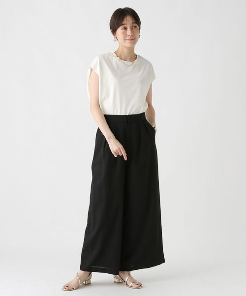 Elura(エルーラ)の「ドビークロスワイドパンツ/322553(その他パンツ・レディース・ブラック・MEDIUM/SMALL)」の5枚目の写真