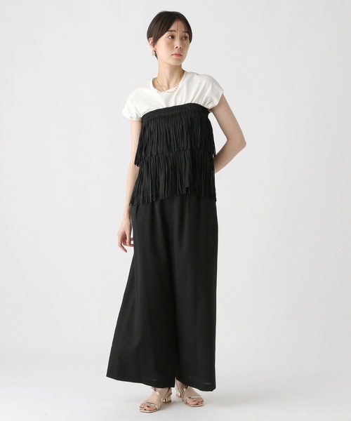 Elura(エルーラ)の「ドビークロスワイドパンツ/322553(その他パンツ・レディース・ブラック・MEDIUM/SMALL)」の7枚目の写真