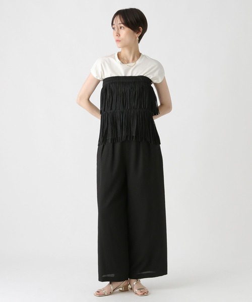 Elura(エルーラ)の「ドビークロスワイドパンツ/322553(その他パンツ・レディース・ブラック・MEDIUM/SMALL)」の9枚目の写真