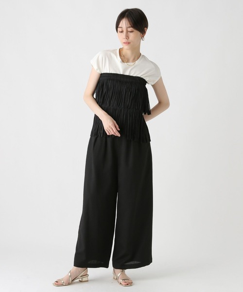 Elura(エルーラ)の「ドビークロスワイドパンツ/322553(その他パンツ・レディース・ブラック・MEDIUM/SMALL)」の10枚目の写真