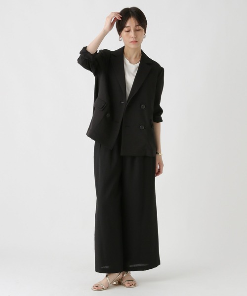 Elura(エルーラ)の「ドビークロスワイドパンツ/322553(その他パンツ・レディース・ブラック・MEDIUM/SMALL)」の11枚目の写真