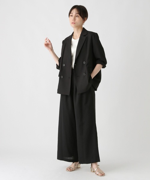 Elura(エルーラ)の「ドビークロスワイドパンツ/322553(その他パンツ・レディース・ブラック・MEDIUM/SMALL)」の12枚目の写真