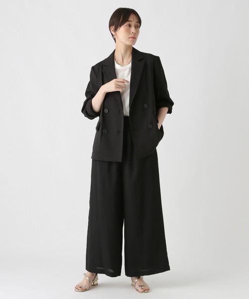 Elura(エルーラ)の「ドビークロスワイドパンツ/322553(その他パンツ・レディース・ブラック・MEDIUM/SMALL)」の13枚目の写真