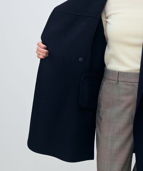 スーパーダブルフェイス スタンドカラーコート（その他アウター