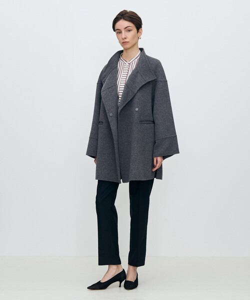 スーパーダブルフェイス スタンドカラーコート（その他アウター